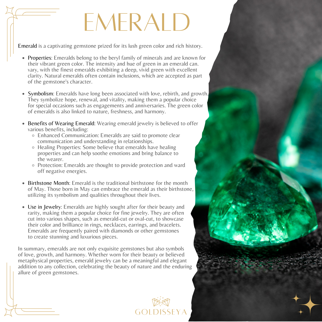 0.46 Carat Genuine Emerald 14K White Gold Earrings
