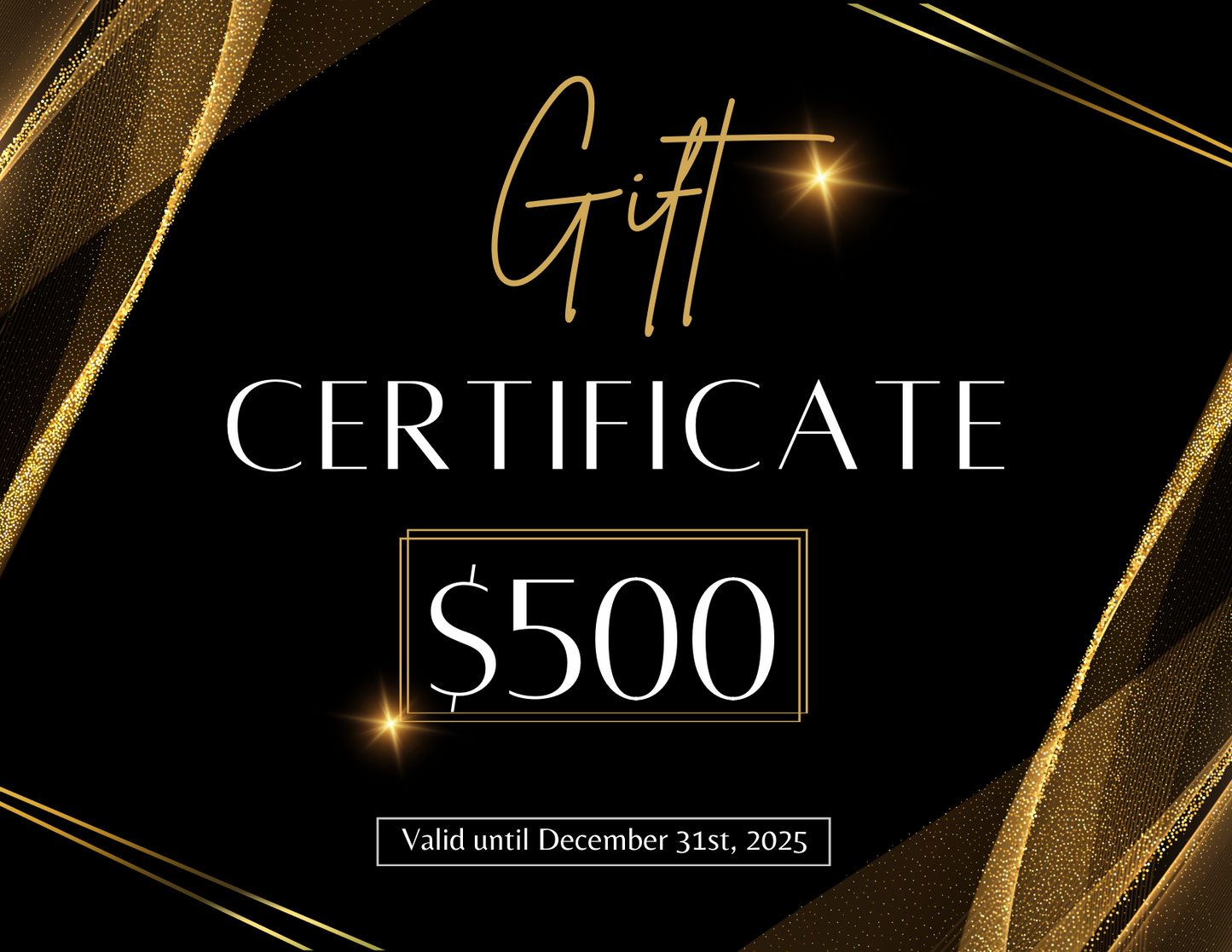 GOLDISSEYA Gift Certificate