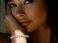 Lab Grown Round Diamond Tennis Bracelet in 14k White Gold (8 cctw F/G VS2/SI1)