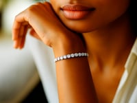 Lab Grown Round Diamond Tennis Bracelet in 14k White Gold (6 cctw F/G VS2/SI1)