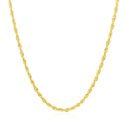 14k Yellow Gold Light Rope Chain (2.00 mm) 