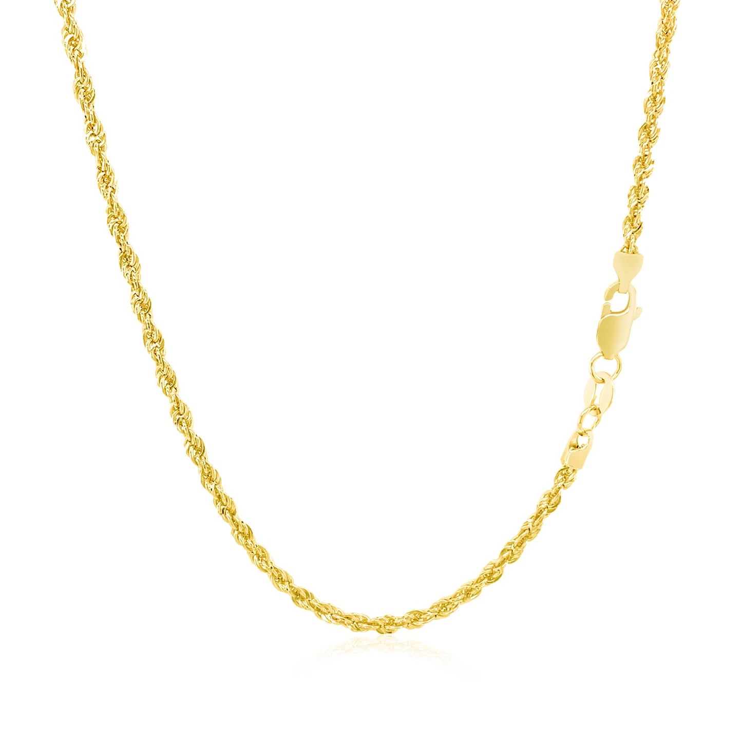 14k Yellow Gold Light Rope Chain (2.00 mm) 