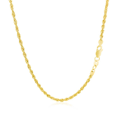 14k Yellow Gold Light Rope Chain (2.00 mm) 