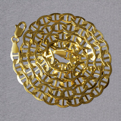14k Yellow Gold Mariner Link Chain (5.10 mm) 