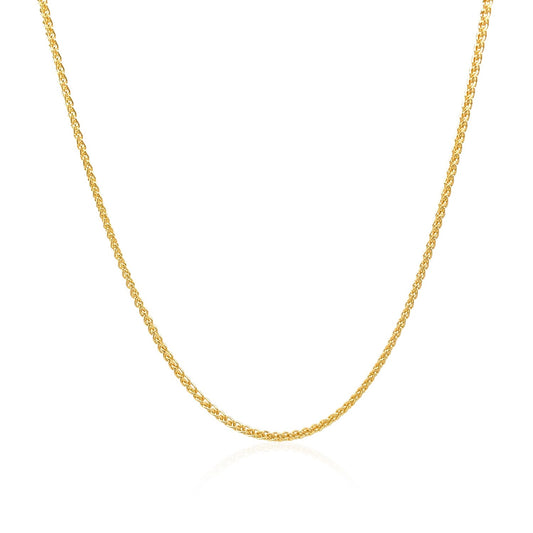 14k Yellow Gold Round Chain (1.20 mm) 