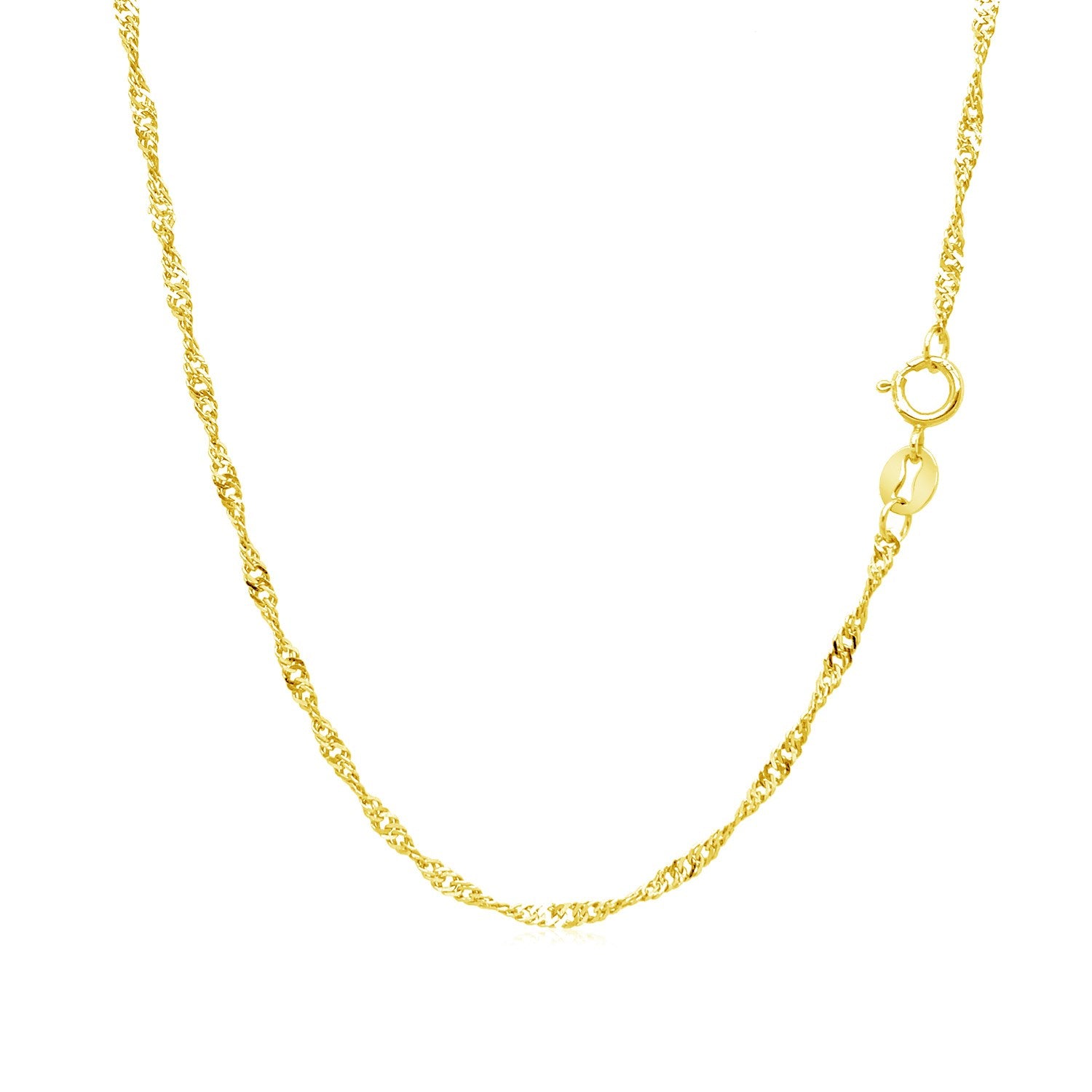 10k Yellow Gold Singapore Chain (1.50 mm) 