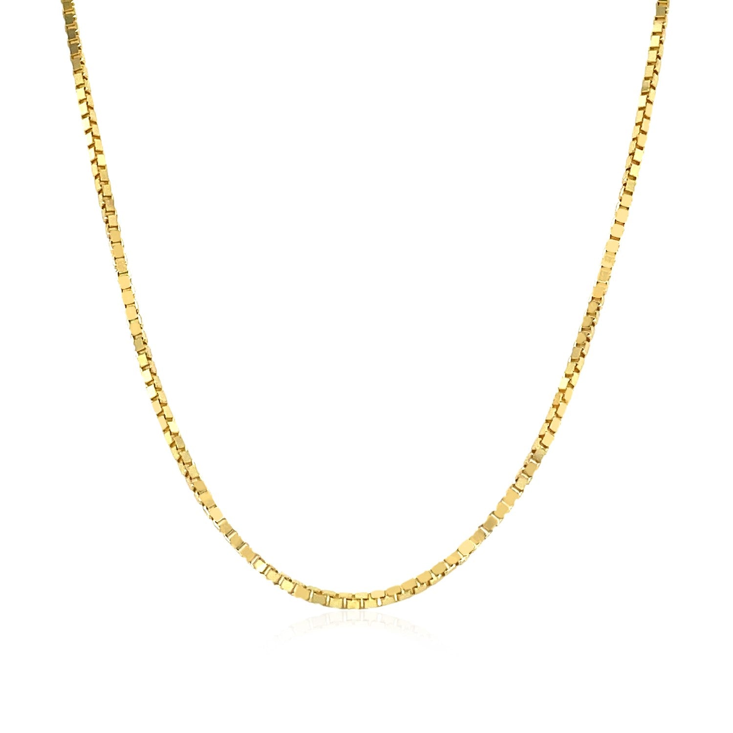 14k Yellow Gold Classic Box Chain (1.10 mm) 
