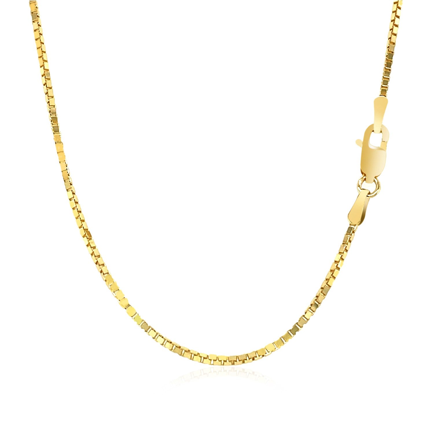 14k Yellow Gold Classic Box Chain (1.10 mm) 