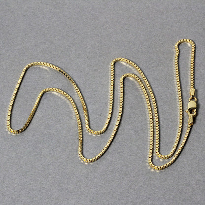 14k Yellow Gold Classic Box Chain (1.10 mm) 