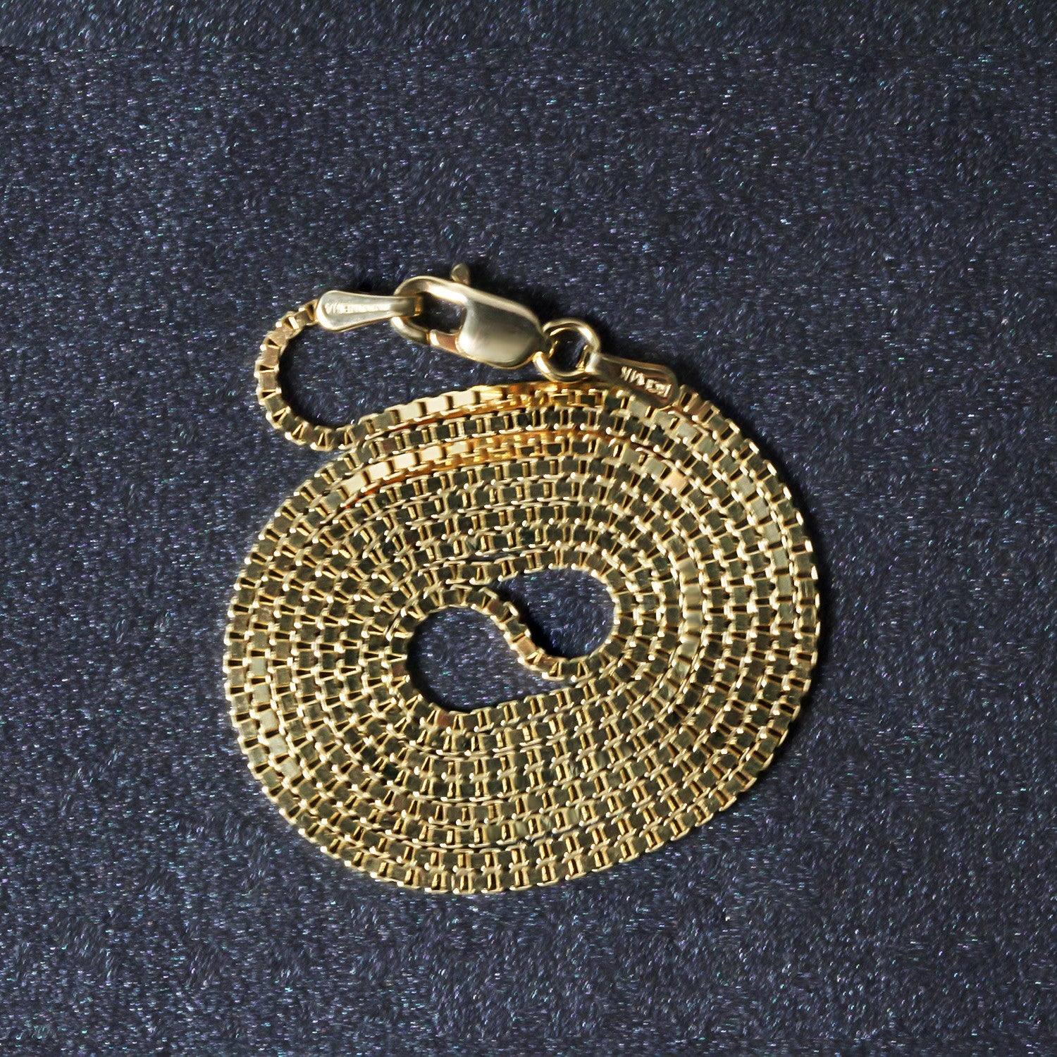 14k Yellow Gold Classic Box Chain (1.10 mm) 
