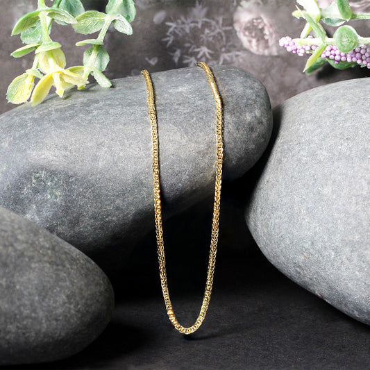 14k Yellow Gold Square Wheat Chain (1.80 mm) 