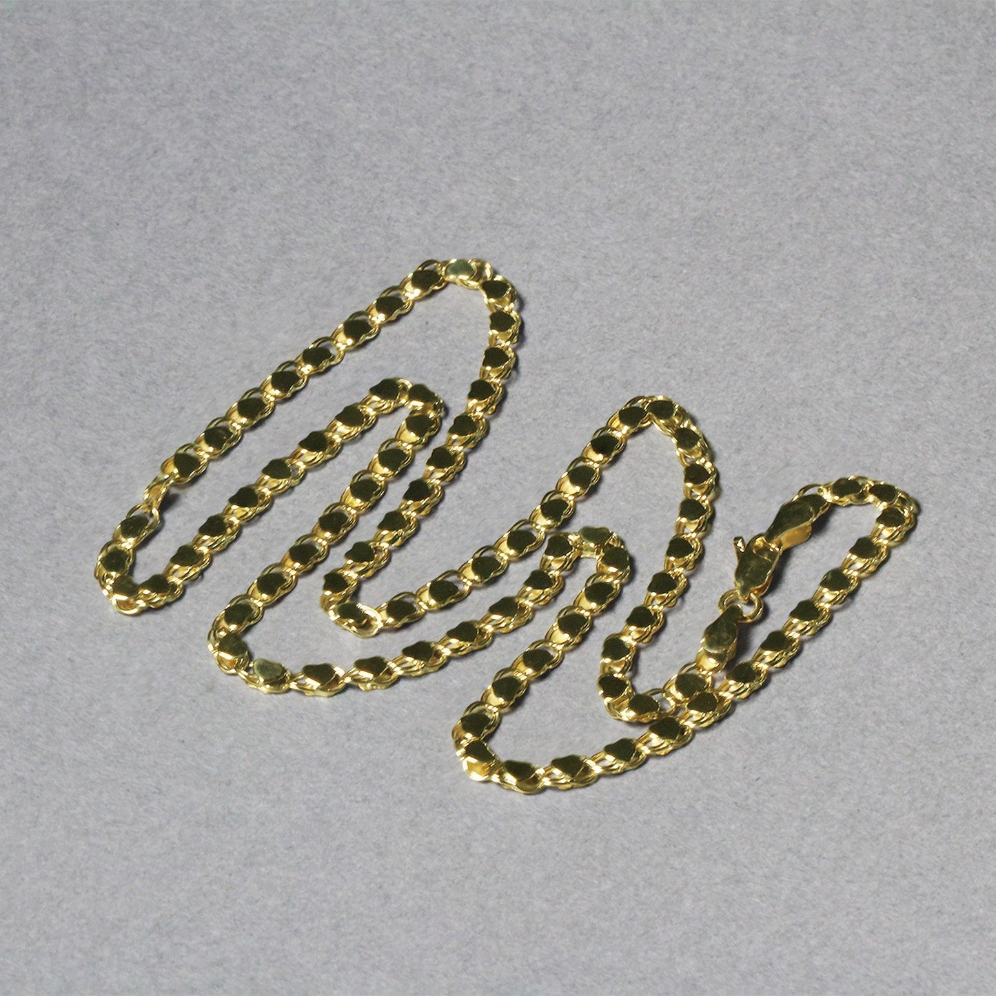14k Yellow Gold Heart Chain (3.20 mm) 