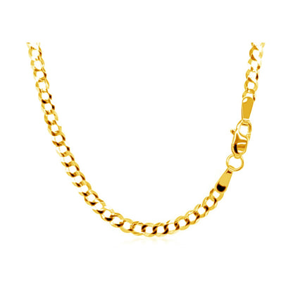 10k Yellow Gold Curb Chain (2.60 mm) 