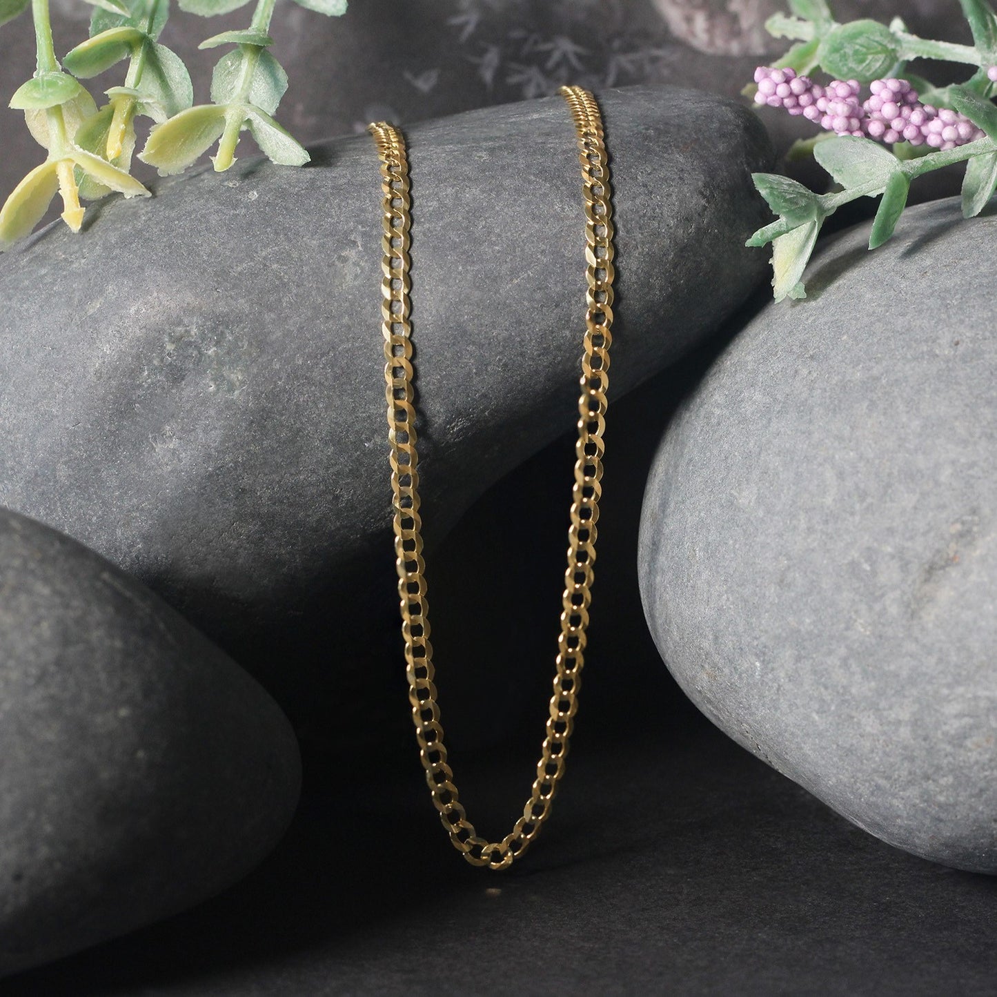 10k Yellow Gold Curb Chain (2.60 mm) 