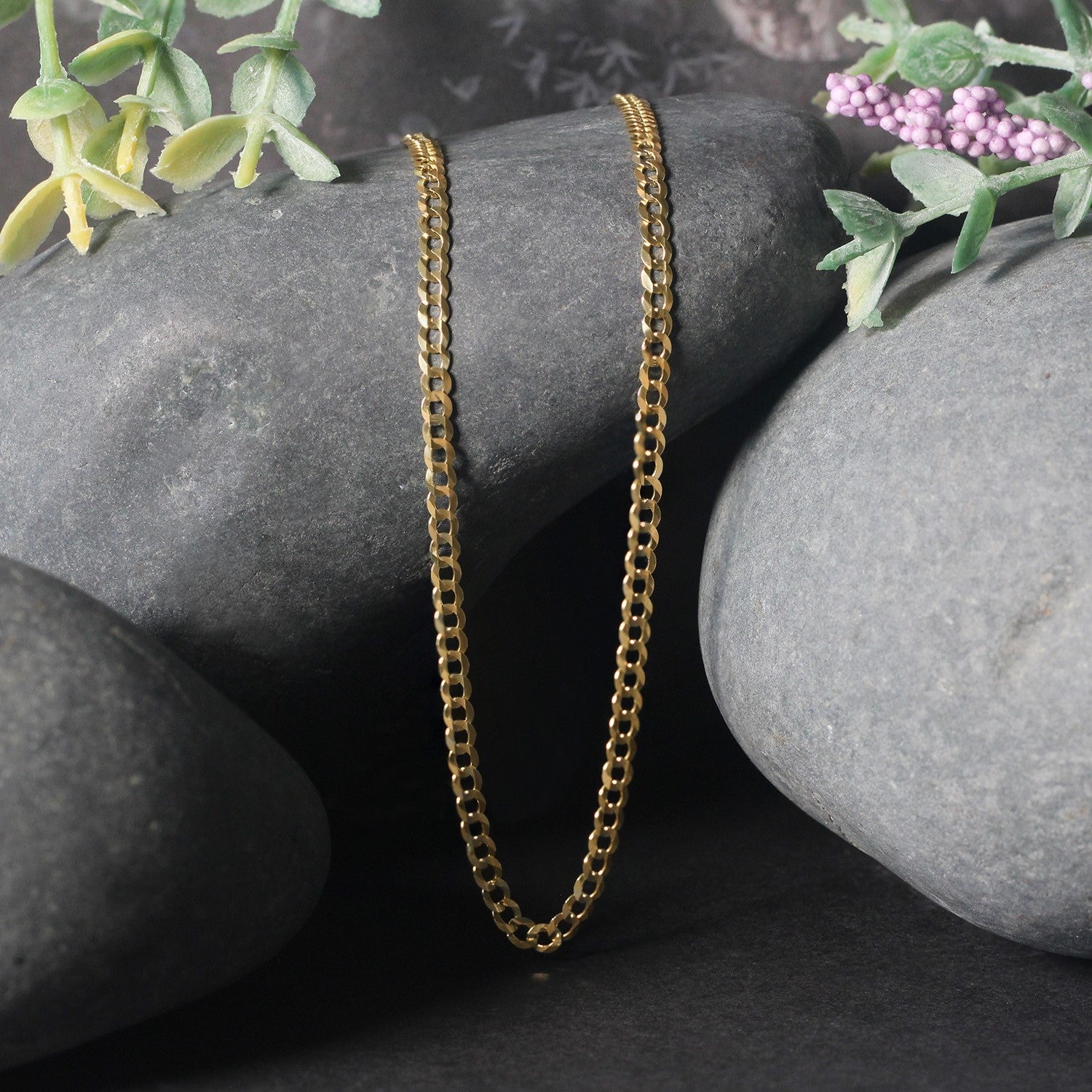 10k Yellow Gold Curb Chain (2.60 mm) 