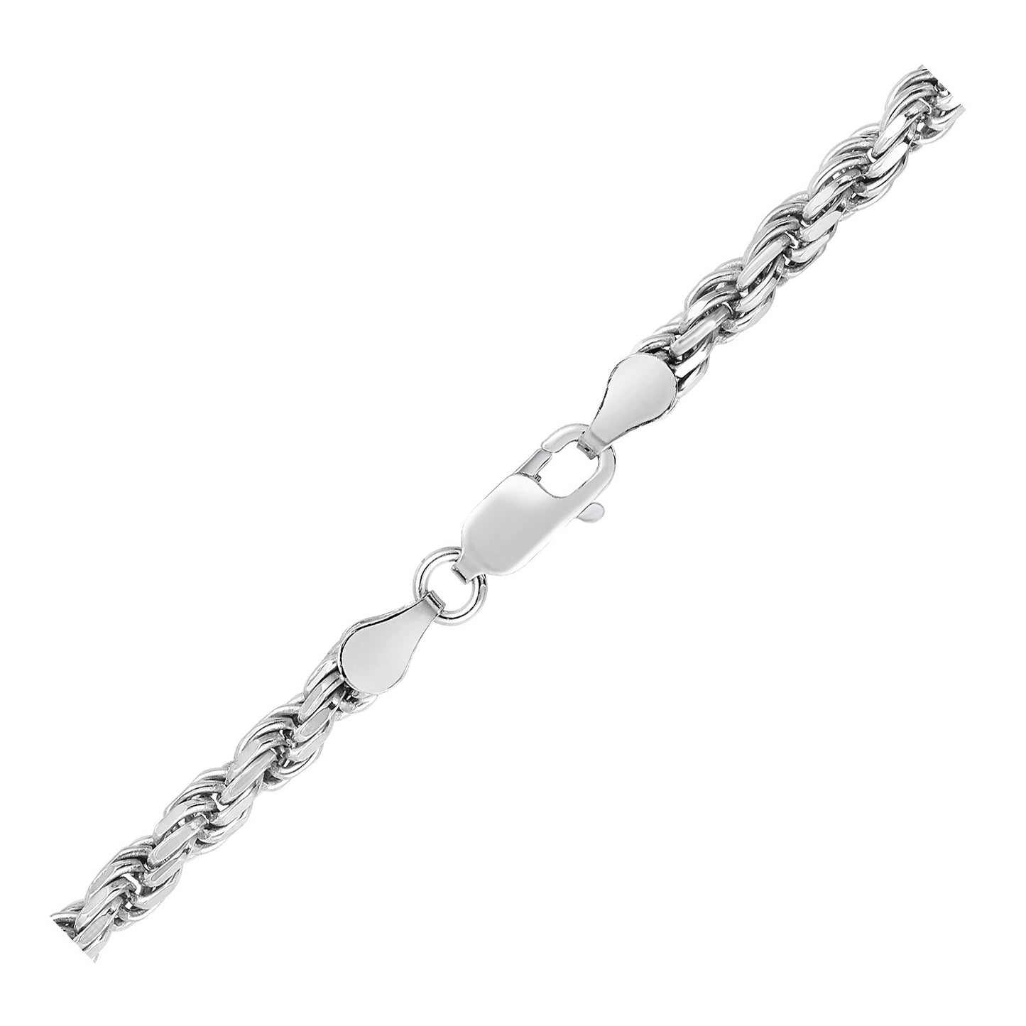Sterling Silver Diamond Cut Rope Style Chain (3.60 mm) 