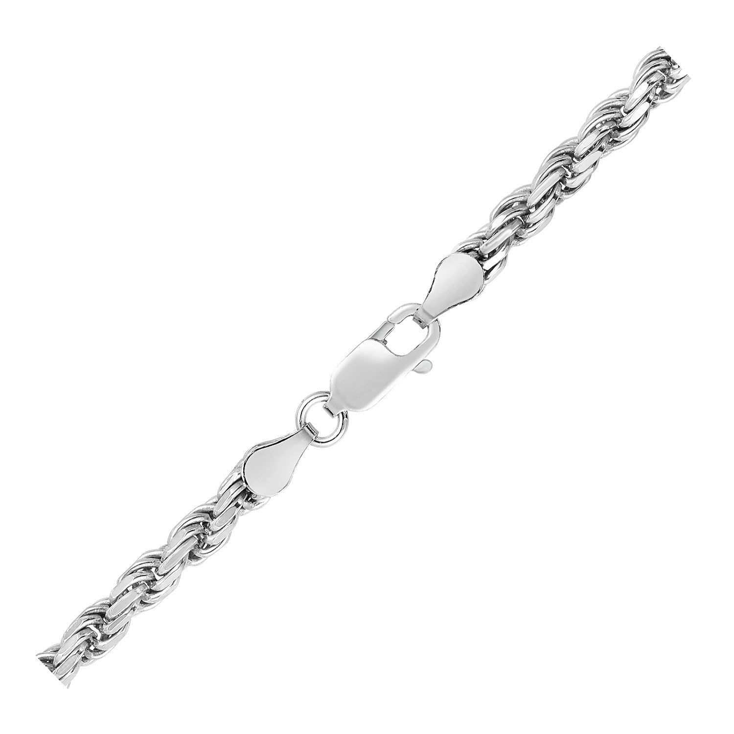 Sterling Silver Diamond Cut Rope Style Chain (3.60 mm) 