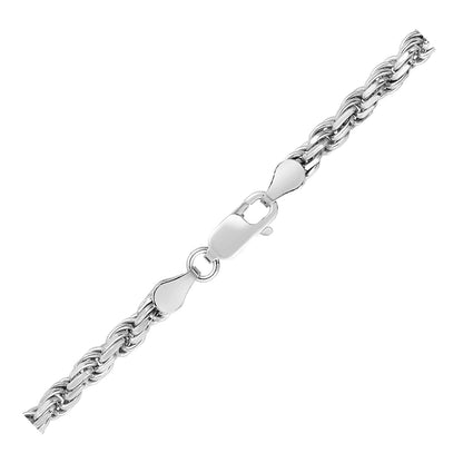 Sterling Silver Diamond Cut Rope Style Chain (3.60 mm) 