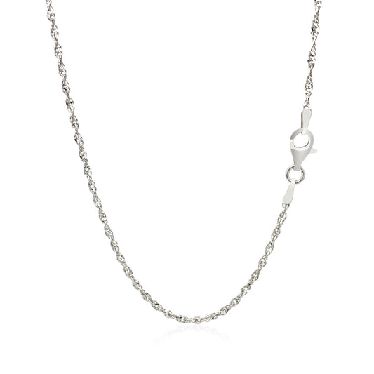Sterling Silver Singapore Style Chain (1.80 mm) 
