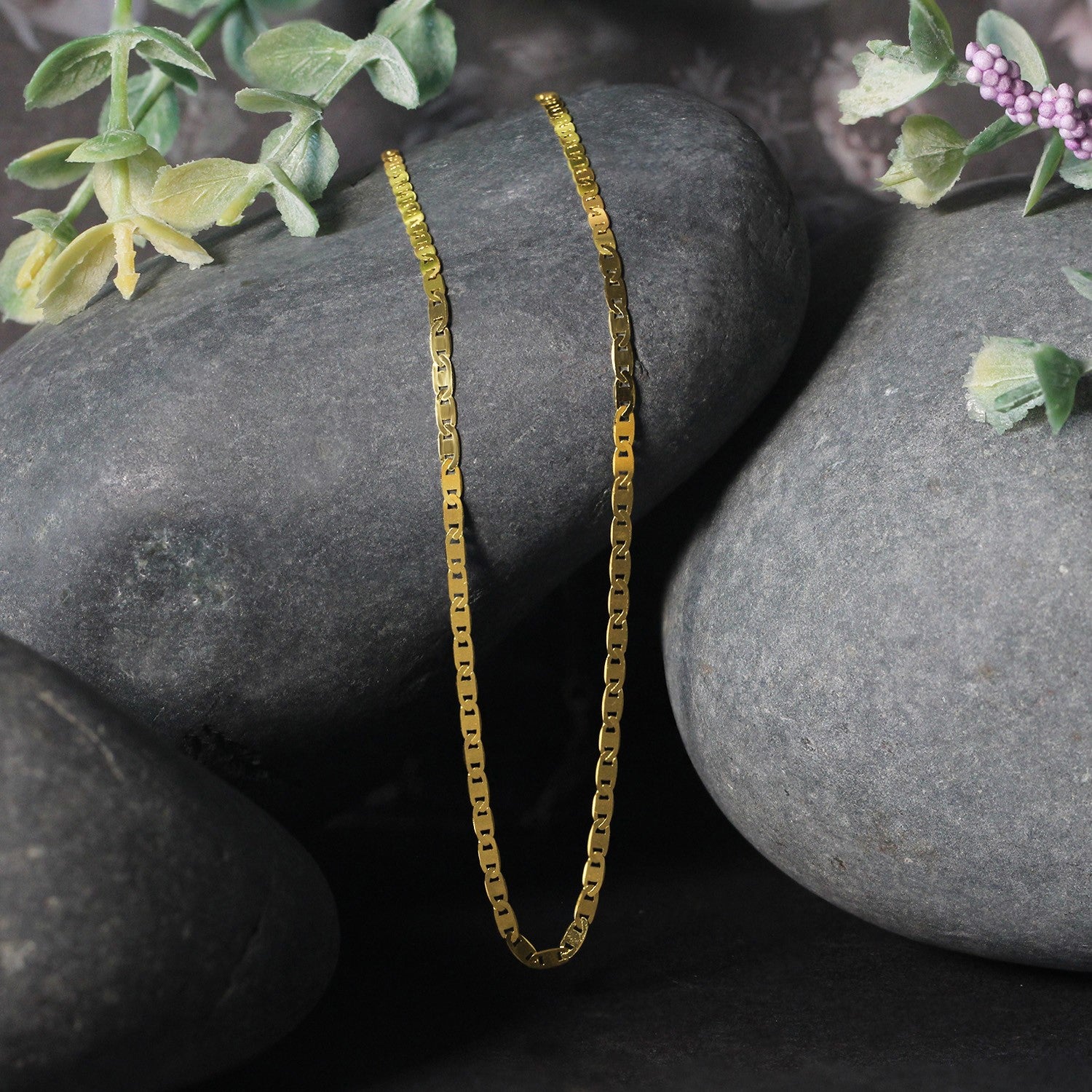 14k Yellow Gold Mariner Link Chain (1.70 mm) 