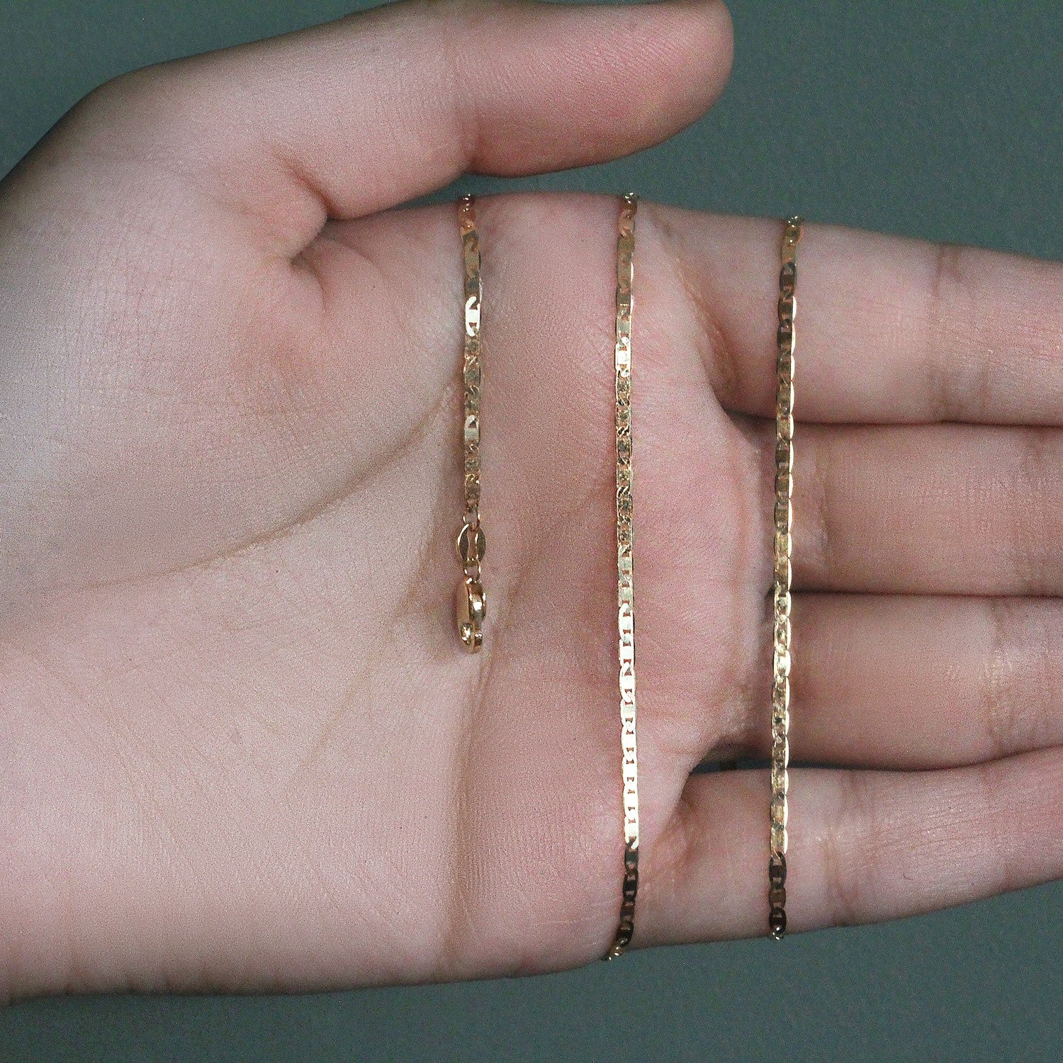 14k Yellow Gold Mariner Link Chain (1.70 mm) 