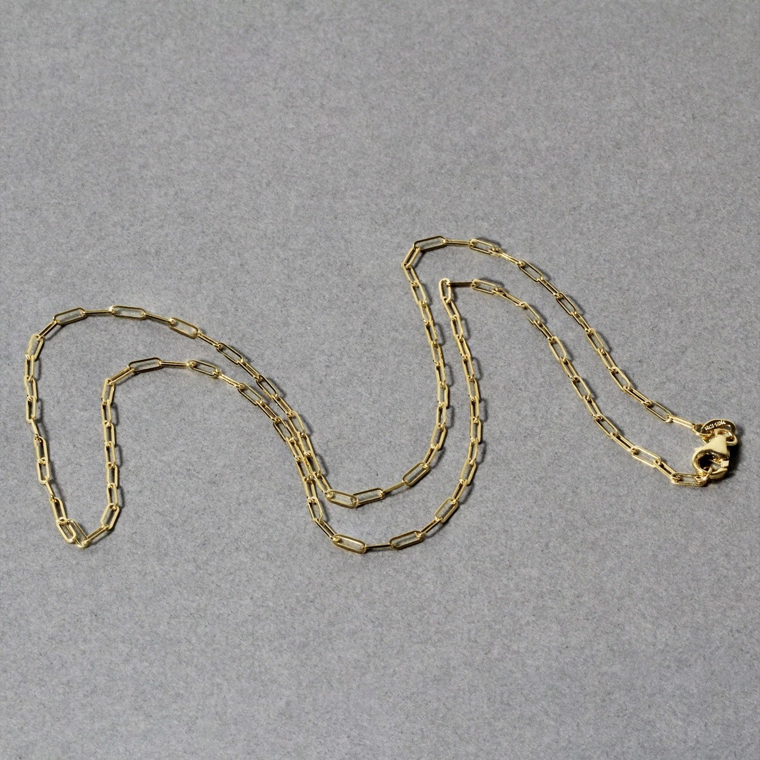 14K Yellow Gold Fine Paperclip Chain (1.50 mm) 