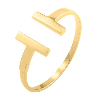 T Bar Ring in 14K Yellow Gold (1.50 mm) 