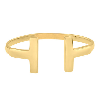 T Bar Ring in 14K Yellow Gold (1.50 mm) 