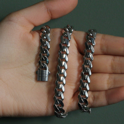 14k White Gold 22 inch Polished Curb Chain Necklace 