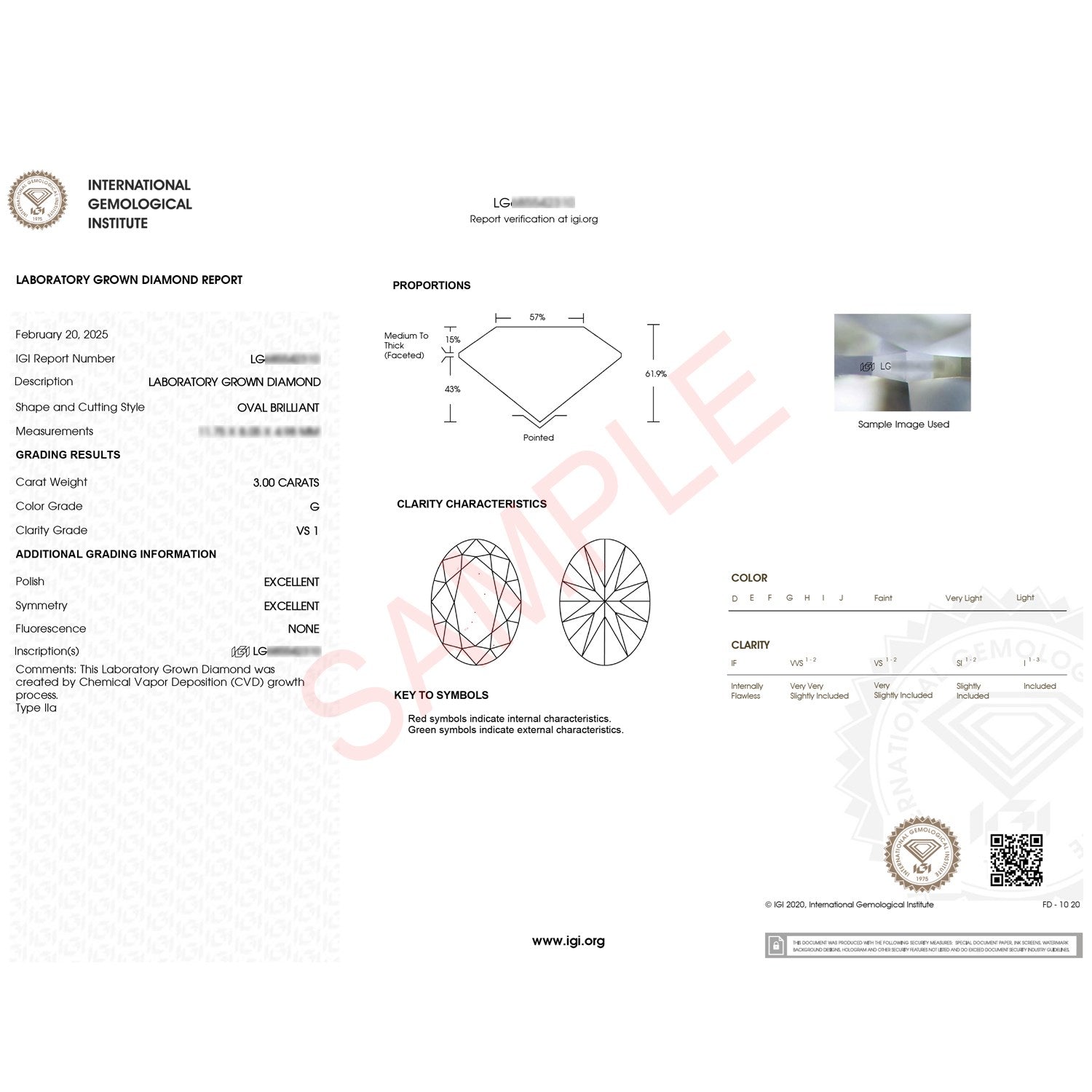 3 Carat Oval Lab Grown IGI G/VS1 Diamond Solitaire Ring in 10K Yellow Gold 