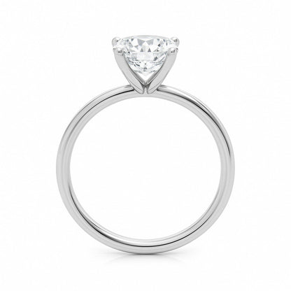 2 Carat Cushion Lab Grown IGI G/VS1 Diamond Solitaire Ring in 10K White Gold 