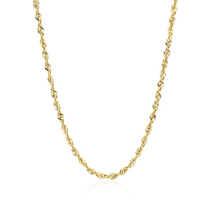 14k Yellow Gold Light Rope Chain (2.50 mm) 