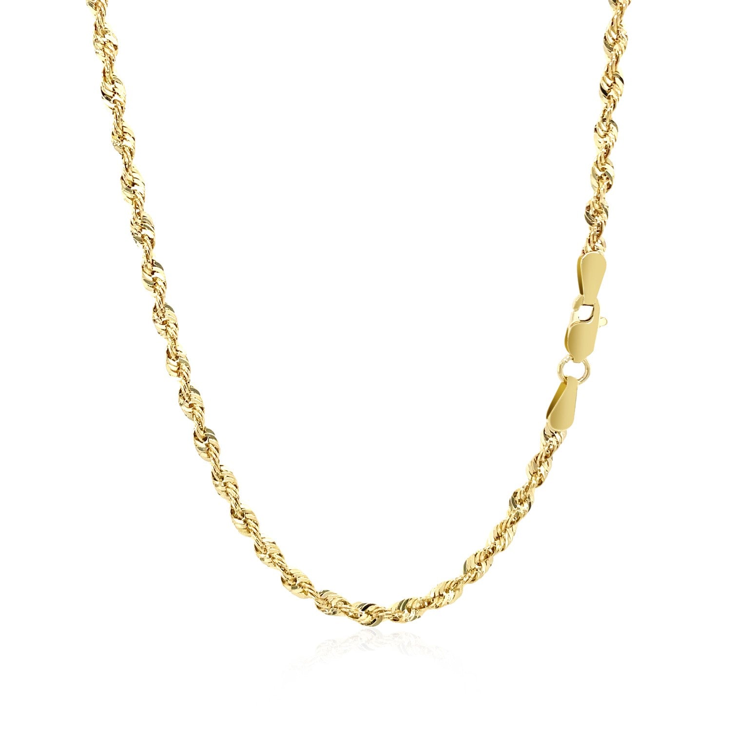 14k Yellow Gold Light Rope Chain (2.50 mm) 