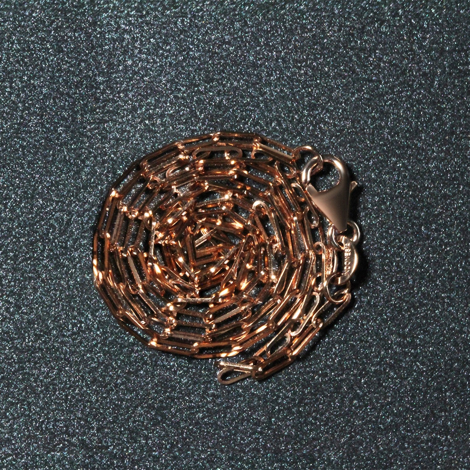 14K Rose Gold Fine Paperclip Chain (1.50 mm) 