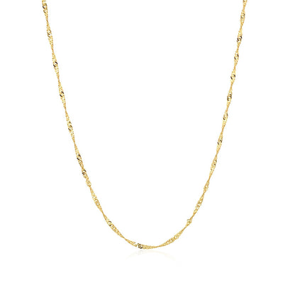 10k Yellow Gold Singapore Chain (1.50 mm) 