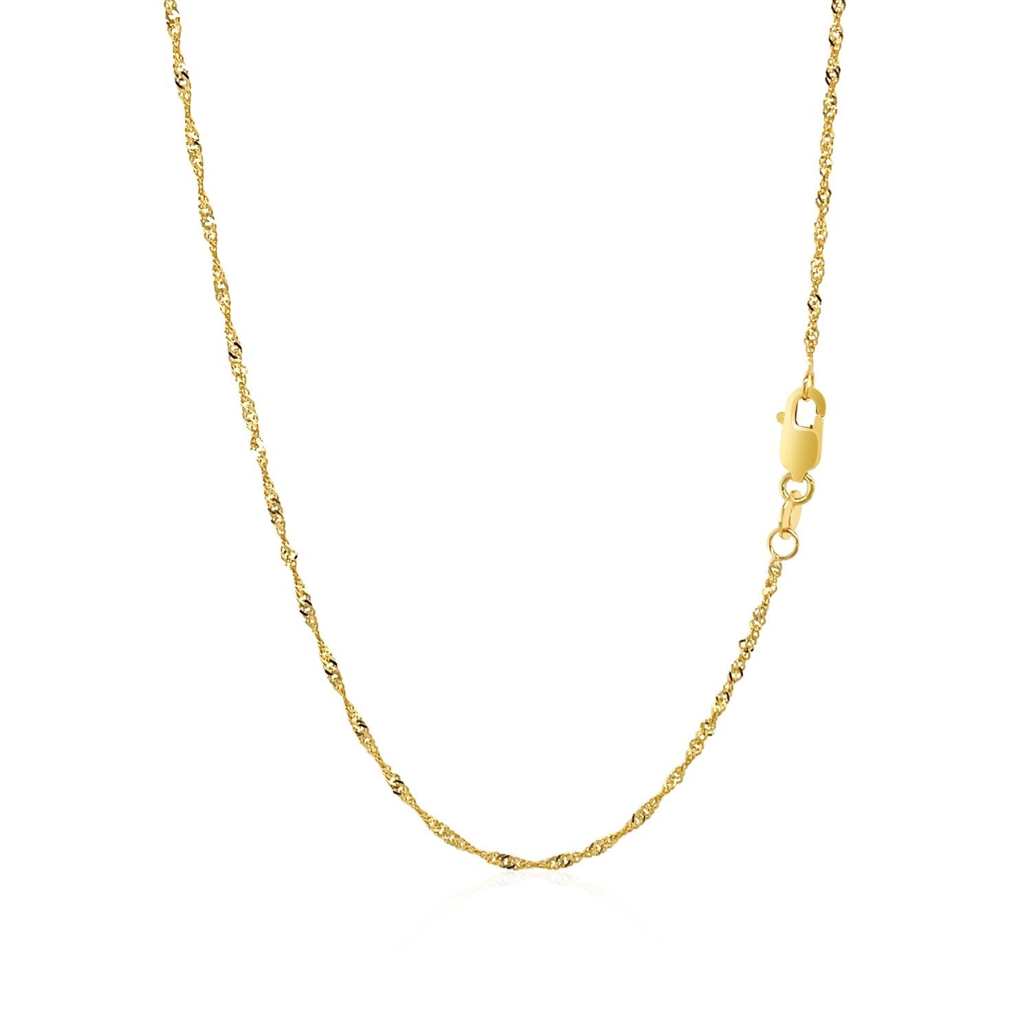 10k Yellow Gold Singapore Chain (1.50 mm) 