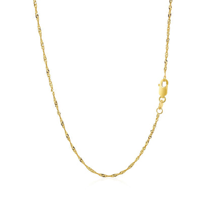 10k Yellow Gold Singapore Chain (1.50 mm) 