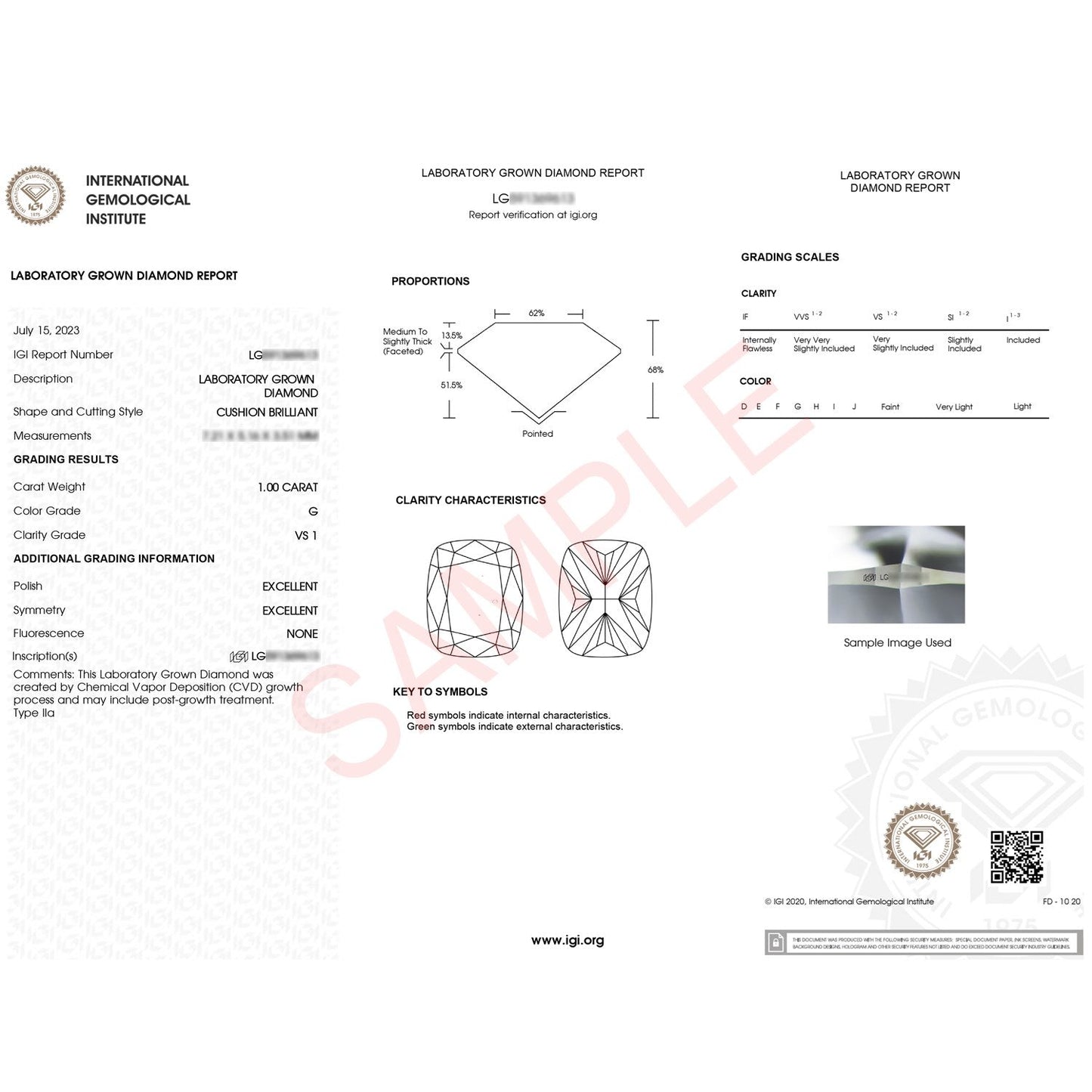 Engagement ring 1 Carat Cushion Lab Grown IGI G/VS1 Diamond Solitaire Ring in 10K Yellow Gold 