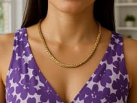 14k Yellow Gold Diamond Cut Round Franco Chain (5.30 mm)