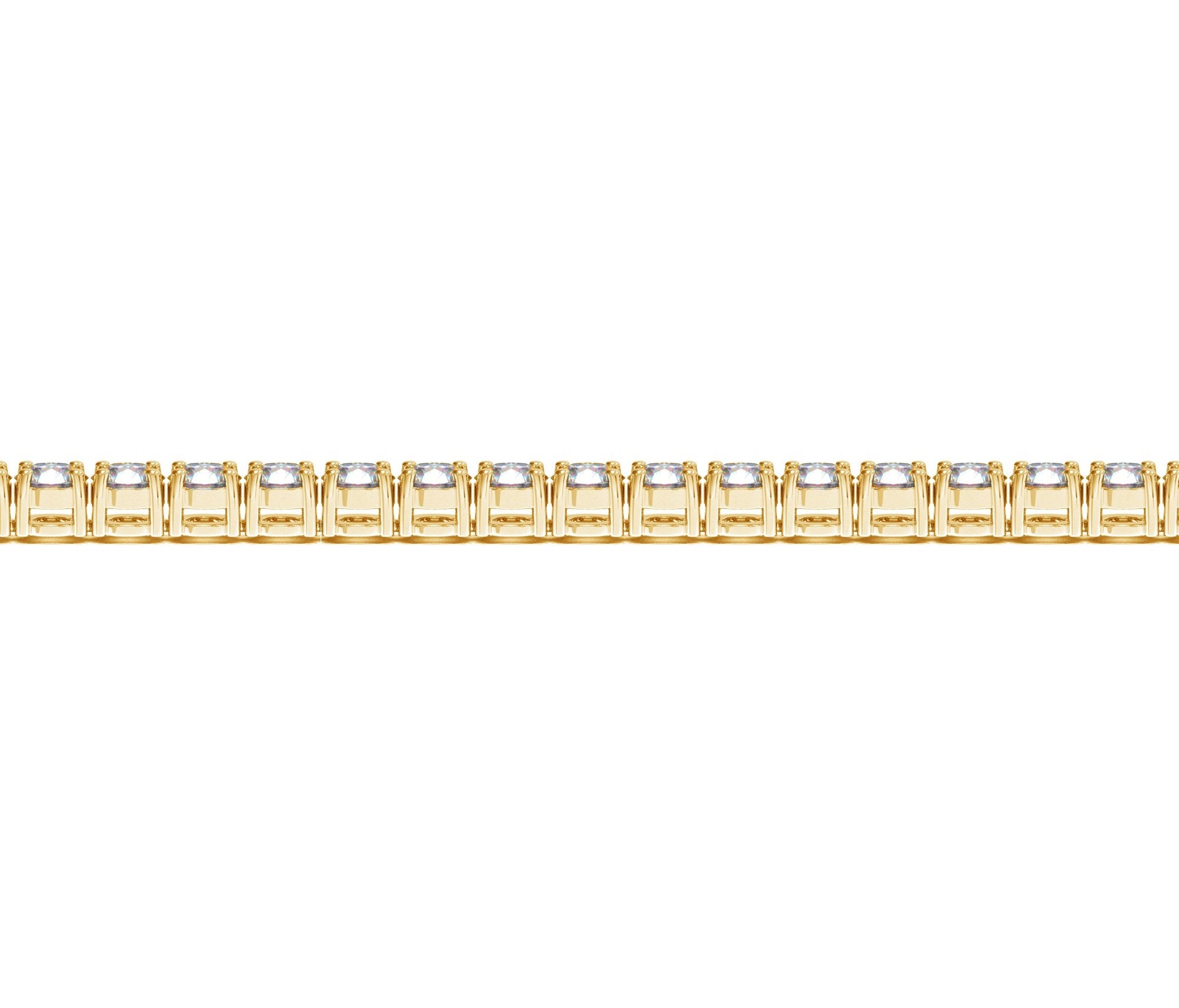 Lab Grown Round Diamond Tennis Bracelet in 14k Yellow Gold (10 cctw F/G  VS2/SI1) 