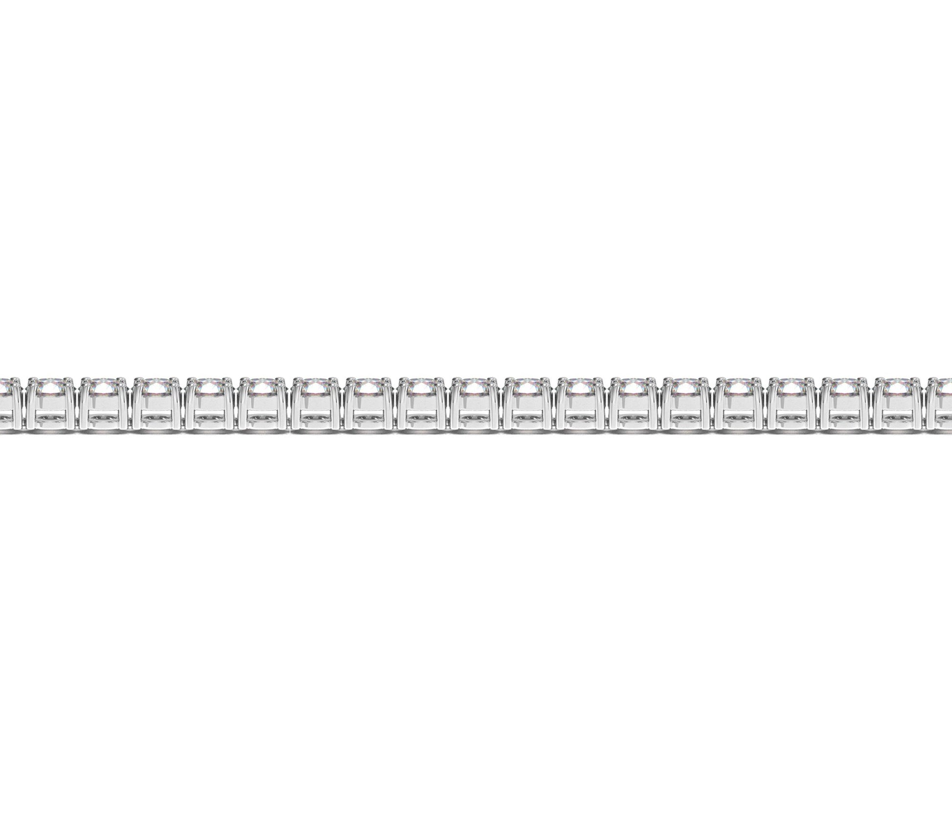 Lab Grown Round Diamond Tennis Bracelet in 14k White Gold (5 cctw  F/G  VS2/SI1) 