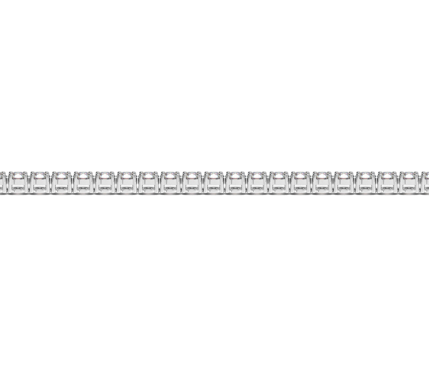 Lab Grown Round Diamond Tennis Bracelet in 14k White Gold (4 cctw F/G  VS2/SI1) 