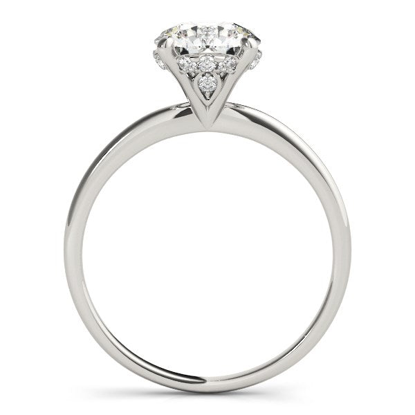 14k White Gold Prong Set Round Diamond Engagement Ring (2 cttw) 