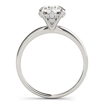 14k White Gold Prong Set Round Diamond Engagement Ring (2 cttw) 