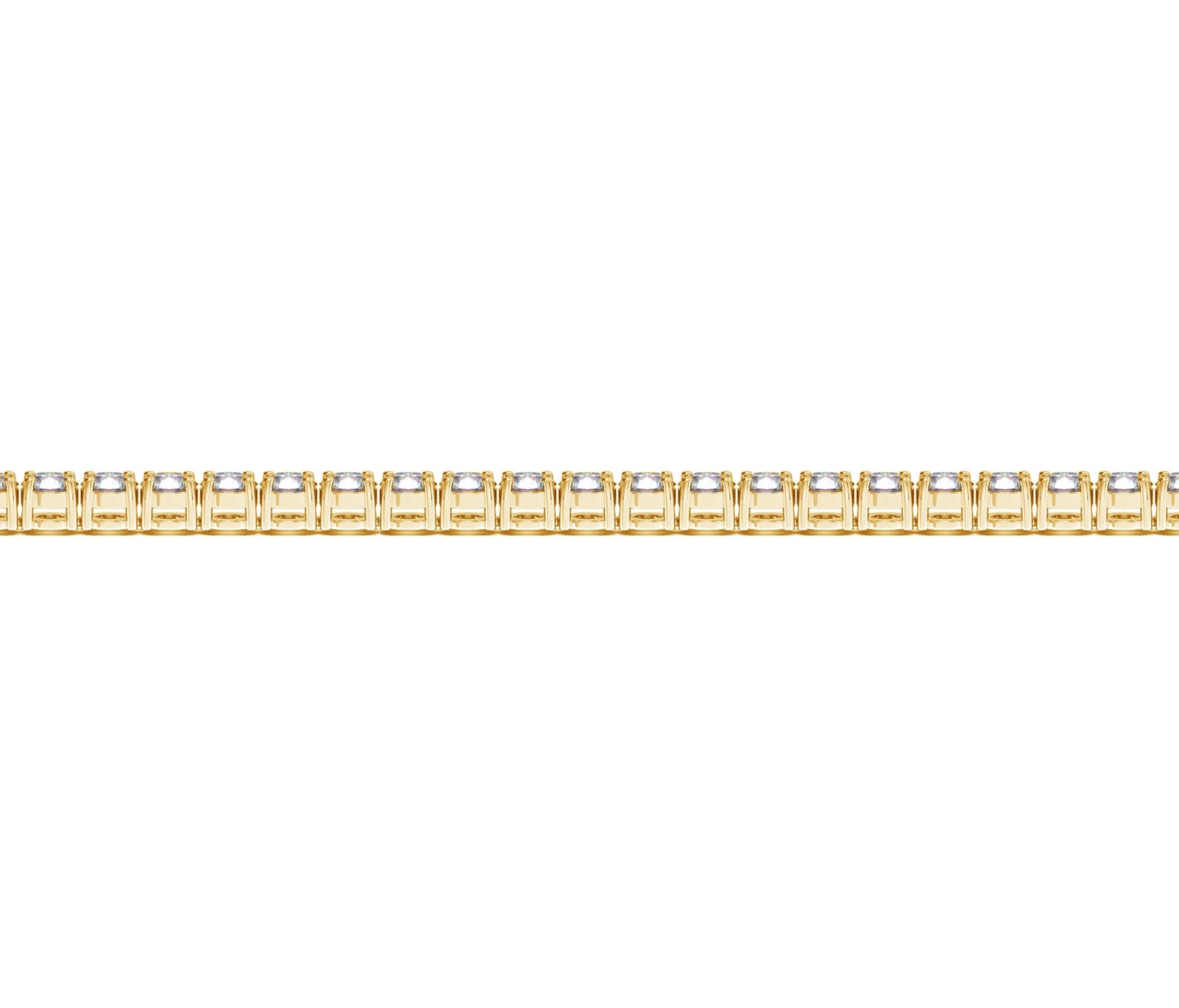 Lab Grown Round Diamond Tennis Bracelet in 14k Yellow Gold (4 cctw F/G  VS2/SI1) 
