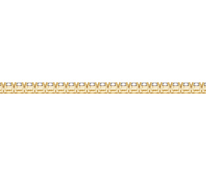 Lab Grown Round Diamond Tennis Bracelet in 14k Yellow Gold (4 cctw F/G  VS2/SI1) 