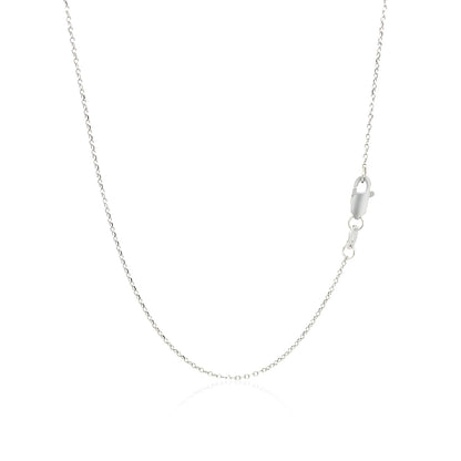 14k White Gold Diamond Embellished Cross Motif Necklace (.21cttw) 