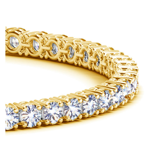 Lab Grown Round Diamond Tennis Bracelet in 14k Yellow Gold (8 cctw F/G  VS2/SI1) 